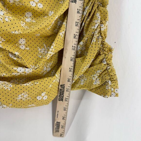 English factory puff sleeved ruched mini dress Size XS - Picture 10 of 11